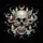 Weathered Skull Moons Stars Candles Crystals - Dark Fantasy Home Decor Gift Spare Tire Cover - 6