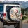 Chihuahua Santa Hat Winter Ice Scene Christmas Gift for Dog Lover Spare Tire Cover - 3