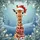 Giraffe Santa Hat Christmas Lights - Winter Wonderland Holiday Gift Spare Tire Cover - 6