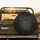 Intricate White Spider Web Black Decor - Halloween Party Gift for Horror Fan Spare Tire Cover - 2