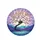 Pink Cherry Blossom Full Moon Mountain Lake Landscape - Nature Lover Gift Spare Tire Cover - 4