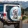 French Bulldog Puppy Christmas Lights Pine - Christmas Gift for French Bulldog Lover Spare Tire Cover - 3