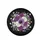 Purple White Dahlia Cascading Yellow Flowers Green Foliage - Home Decor Gift Spare Tire Cover - 4