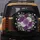 Purple White Dahlia Cascading Yellow Flowers Green Foliage - Home Decor Gift Spare Tire Cover - 5