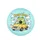 Chubby Green Frog Yellow Vintage Car Beep Beep Hearts Clouds - Car Lover Travel Gift Spare Tire Cover - 4