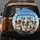 Australian Shepherd Dogs Driving Car - Adventure Road Trip Gift for Dog Lovers Spare Tire Cover - 5
