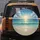 Sun-Drenched Tropical Beach Ocean Sandy Shore Cumulus Clouds - Travel Essentials Spare Tire Cover - 5