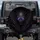 Sinister Dark Creature Face Purple Eyes Shadowy Aura Charcoal Black - Gothic Decor Gift Spare Tire Cover - 1