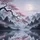 Cherry Blossom Branch Misty Mountain Moon Landscape - Nature Lover Gift Spare Tire Cover - 6