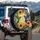 Hummingbirds Tropical Flowers - Wildlife Lover Gift Spare Tire Cover - 3