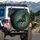 Horse Holly Berries Gold Snowflakes Christmas - Winter Holiday Decor Spare Tire Cover - 3