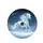 White Frost Horse Galloping Snow - Santa's Sleigh Holly Berries Christmas Vehicle Decor Spare Tire Cover - 4