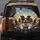 Happy Dogs Sunglasses Steering Wheel Scene - Road Trip Companion Gift for Dog Lovers Spare Tire Cover - 5