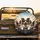 Happy Dogs Sunglasses Steering Wheel Scene - Road Trip Companion Gift for Dog Lovers Spare Tire Cover - 2