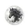 Black Horse Head Profile Swirls Paint Drips - Home Decor Gift for Horse Lover Spare Tire Cover - 4