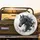 Black Horse Head Profile Swirls Paint Drips - Home Decor Gift for Horse Lover Spare Tire Cover - 2