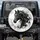 Black Horse Head Profile Swirls Paint Drips - Home Decor Gift for Horse Lover Spare Tire Cover - 1