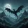 Winged Dragon Silhouette Moon Mountains - Outdoor Adventure Gift Spare Tire Cover - 6