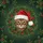 Tabby Cat Santa Hat Holly Wreath - Christmas Outdoor Decor for Cat Lover Spare Tire Cover - 6