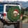 Tabby Cat Santa Hat Holly Wreath - Christmas Outdoor Decor for Cat Lover Spare Tire Cover - 3