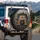 Fierce Roaring Bengal Tiger Cracked Concrete Debris Impact - Adventure Seeker Gift for Men Spare Tire Cover - 3