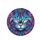 Pop Art Cat Face Yellow Eyes Full Coverage - Animal Lover Automotive Gift Spare Tire Cover - 4