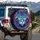 Pop Art Cat Face Yellow Eyes Full Coverage - Animal Lover Automotive Gift Spare Tire Cover - 3