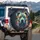 Pitbull Dog Portrait Abstract Splatters - Dog Lover Vehicle Decor Spare Tire Cover - 3