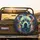 Pitbull Dog Portrait Abstract Splatters - Dog Lover Vehicle Decor Spare Tire Cover - 2