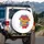 Red Fist Rainbow Hearts Pride You Pride Celebration Gift for LGBTQ+ Supporter Spare Tire Cover - 3