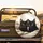 Curious Surprised Black Cat Pair Yellow Eyes - Pet Lover Gift Spare Tire Cover - 2
