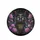 Black Cat Golden Filigree Purple Pink Blossoms Golden Vines Dark Leaves - Cat Lover Gift Spare Tire Cover - 4