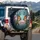 Monarch Butterflies Cherry Blossom - Wildlife Lover Vehicle Decor Spare Tire Cover - 3