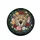 Cheetah Head Roses Daisies Wildflowers Green Leaves Foliage - Wildlife Lover Gift Spare Tire Cover - 4