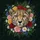 Cheetah Head Roses Daisies Wildflowers Green Leaves Foliage - Wildlife Lover Gift Spare Tire Cover - 6