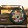 Cheetah Head Roses Daisies Wildflowers Green Leaves Foliage - Wildlife Lover Gift Spare Tire Cover - 2