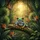 Red-Eyed Tree Frog Tropical Rainforest Golden Light Jungle Foliage Wildlife Lover Gift Spare Tire Cover - 6