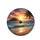 Tropical Sunset Verdant Island Pristine Beach Palm Tree Mountain - Travel Essentials Gift Spare Tire Cover - 4