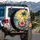 Hibiscus Palm Tree Foliage Sunset Ocean Tropical Island - Home Decor Gift Spare Tire Cover - 3