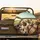 Beagle Dogs Driving Car Scene with Puppy & Rolling Hills - Dog Lover Travel Gift Spare Tire Cover - 2