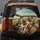 Beagle Dogs Driving Car Scene with Puppy & Rolling Hills - Dog Lover Travel Gift Spare Tire Cover - 5
