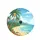 Palm Tree Bananas Tropical Beach Ocean Hibiscus Flowers - Travel Essentials Spare Tire Cover - 4