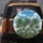 Lush Tropical Palm Trees Cloud-Filled Blue Sky - Serene Outdoor Travel Essential Spare Tire Cover - 5