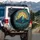 Majestic Mountain Landscape Brilliant Sun Peaks Valleys - Outdoor Adventure Gift Spare Tire Cover - 3