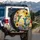 Two Hummingbirds Sunflowers Daisies Exotic Flowers - Wildlife Lover Gift Spare Tire Cover - 3