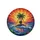 Majestic Tropical Palm Tree Ocean Sunset Scene - Coastal Lifestyle Travel Essentials Gift Spare Tire Cover - 4