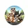 Expressive Cats in Sunglasses Driving Scenic Landscape - Cat Lover Travel Gift Spare Tire Cover - 4