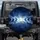 Eight Lunar Phases Golden Sparkle Stars Midnight Blue Galaxy - Cosmic Lover Gift Spare Tire Cover - 1