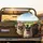 Pug Trio Sunglasses Beret Sunny Landscape - Pet Lover Travel Spare Tire Cover - 2