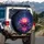 Luminescent Lotus Flower Lily Pads Sky - Yoga Lover Gift Spare Tire Cover - 3